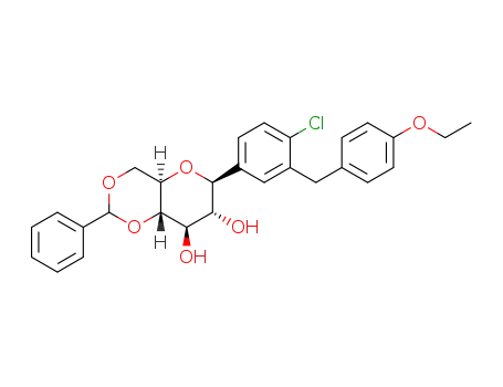 (4aR,6S,7R,8R,8aS)-6-{4-chloro-3-[(4-ethoxyphenyl)methyl]phenyl}-2-phenyl-4,4a,6,7,8,8a-hexahydro-2H-pyrano[3,2-d][1,3]dioxine-7,8-diol