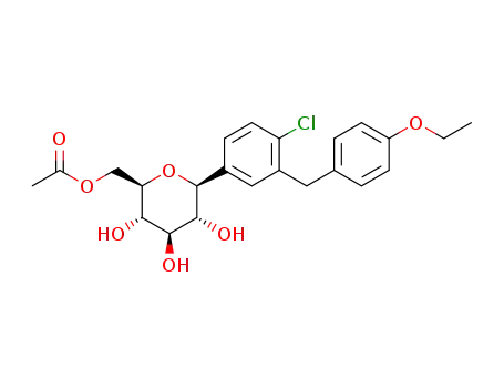 ((2R,3S,4R,5R,6S)-6-(4-chloro-3-(4-ethoxybenzyl)phenyl)-3,4,5-trihydroxytetrahydro-2H-pyran-2-yl)methyl acetate