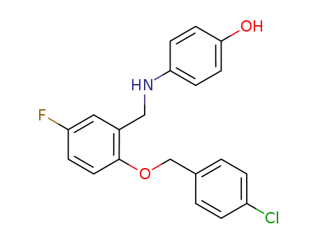 4-((2-((4-chlorobenzyl)oxy)-5-fluorobenzyl)amino)phenol