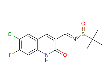 (R,E)-N-((6-chloro-7-fluoro-2-oxo-1,2-dihydroquinolin-3-yl)methylene)-2-methylpropane-2-sulfinamide