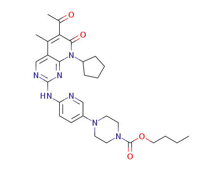 butyl 4-(6-((6-acetyl-8-cyclopentyl-5-methyl-7-oxo-7,8-dihydropyrido[2,3-d]pyrimidin-2-yl)amino)pyridin-3-yl)piperazine-1-carboxylate