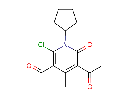 N-cyclopentyl-3-acetyl-4-methyl-6-formyl-5-chloro-2-pyridone