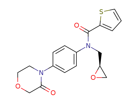(S)-N-(2,3-epoxy-1-propyl)-N-[4-(3-morpholinon-4-yl)phenyl]-2-thiophenecarboxamide