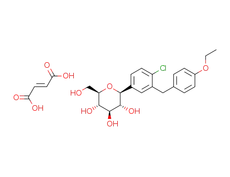 (2S,3R,4R,5S,6R)-2-[4-chloro-3-(4-ethoxybenzyl)phenyl]-6-(hydroxymethyl)tetrahydro-2H-pyran-3,4,5-triol fumarate