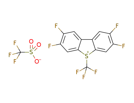 2,3,7,8-tetrafluoro-S-(trifluoromethyl)dibenzothiophenium trifluoromethanesulfonate
