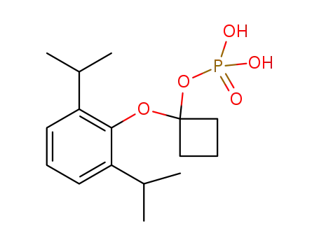 O-[1-(propofol-O-yl)]cyclobut-1-yl-monoester phosphoric acid
