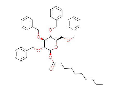 (2S,3R,4S,5R,6R)-3,4,5-tris(benzyloxy)-6-((benzyloxy)methyl)tetrahydro-2H-pyran-2-yl decanoate
