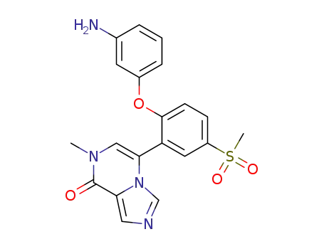 5-(2-(3-aminophenoxy)-5-(methylsulfonyl)phenyl)-7-methylimidazo[1,5-a]pyrazin-8(7H)-one