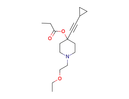 4-(cyclopropylethynyl)-1-(2-ethoxyethyl)-4-(propionyloxy)piperidine