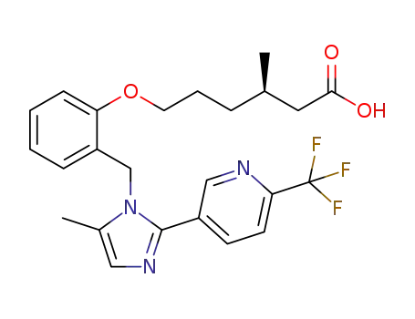 (R)-3-methyl-6-(2-((5-methyl-2-(6-(trifluoromethyl)pyridin-3-yl)-1H-imidazol-1-yl)methyl)phenoxy)hexanoic acid