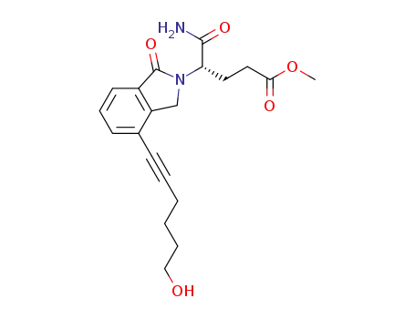 (S)-methyl 5-amino-4-(4-(6-hydroxyhex-1-yn-1-yl)-1-oxoisoindolin-2-yl)-5-oxopentanoate