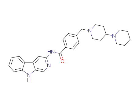 4-(((1,4'-bipiperidin)-1'-yl)methyl)-N-(9H-pyrido[3,4-b]indol-3-yl)benzamide