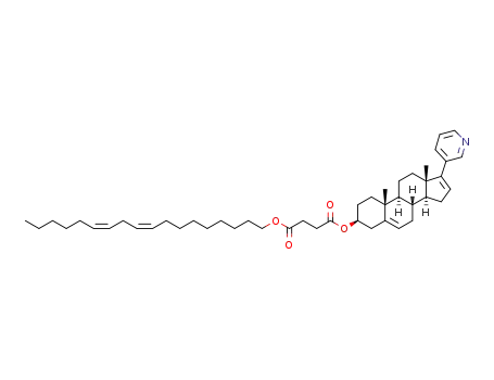 (3S,8R,9S,10R,13S,14S)-10,13-dimethyl-17-(pyridin-3-yl)-2,3,4,7,8,9,10,11,12,13,14,15-dodecahydro-1H-cyclopenta[a]phenanthren-3-yl linoleylsuccinate