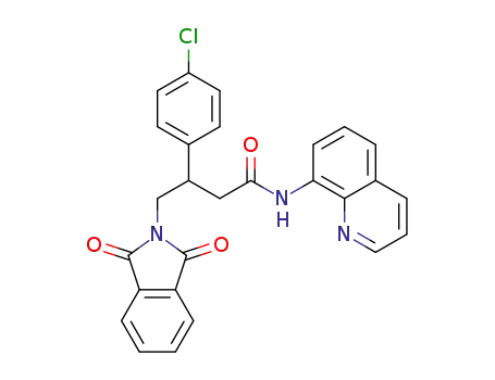 3-(4-chlorophenyl)-4-(1,3-dioxoisoindolin-2-yl)-N-(quinolin-8-yl)butanamide