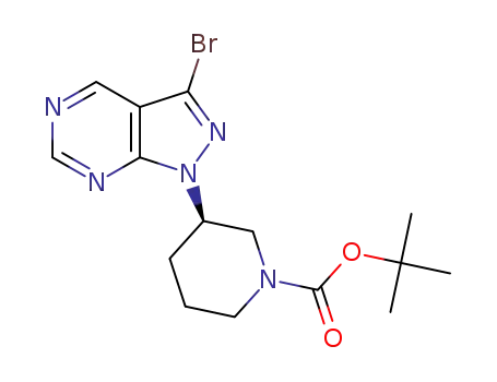 tert-butyl (R)-3-(3-bromo-1H-pyrazolo[3,4-d]pyrimidin-1-yl)piperidine-1-carboxylate