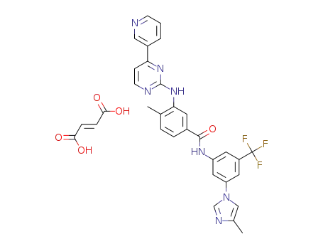 4-methyl-N-[3-(4-methyl-1H-imidazol-1-yl)-5-(trifluoromethyl)phenyl]-3-[[4-(3-pyridinyl)-2-pyrimidinyl]amino]-benzamide fumarate