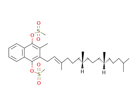 1,4-bis-methanesulfonyloxy-2-methyl-3-((7R,11R)-trans-phytyl)-naphthalene