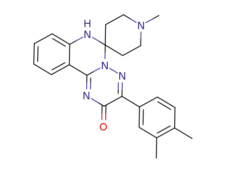 3'-(3,4-dimethylphenyl)-1-methylspiro[piperidine-4,6'-[1,2,4]triazino[2,3-c]quinazolin]-2'(7'H)-one