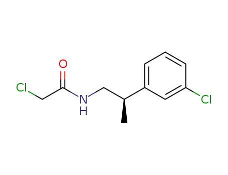 (R)-2-chloro-N-(2-(3-chlorophenyl)propyl)acetamide