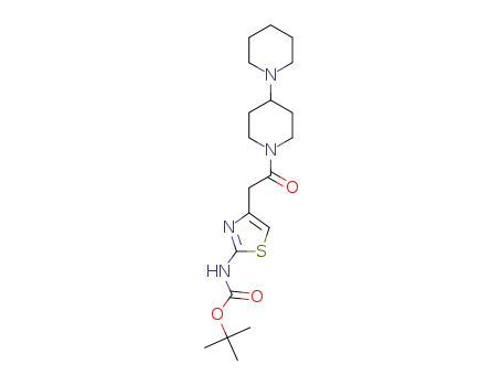 tert-butyl {4-[2-(1,4’-bipiperidin-1‘-yl)-2-oxoethyl]-1,3-thiazol-2-yl}carbamate