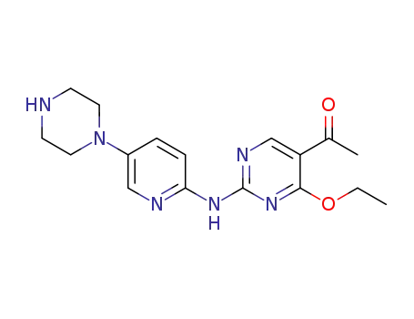1-(4-ethoxy-2-((5-(piperazin-1-yl)pyridin-2-yl)amino)pyrimidin-5-yl)ethanone