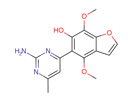 5-(2-amino-6-methyl-pyrimidin-4-yl)-4,7-dimethoxy-benzofuran-6-ol