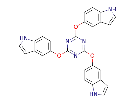 2,4,6-tris((1H-indol-5-yl)oxy)-1,3,5-triazine