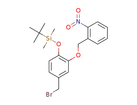 {4-(bromomethyl)-2-[(2-nitrobenzyl)oxy]phenoxy}(tert-butyl)dimethylsilane