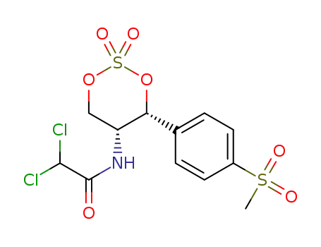 2,2-dichloro-N-{(4R,5R)-4-[4-(methylsulfonyl)phenyl]-2,2-dioxido-1,3,2-dioxathian-5-yl}acetamide