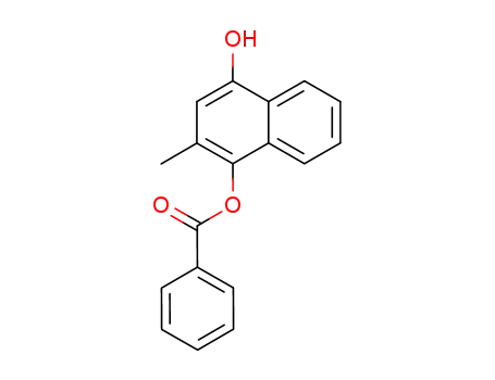 Benzoesaeure-<4-hydroxy-2-methyl-1-naphthyl>ester