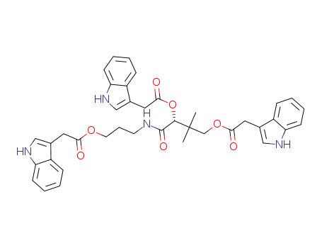 3-[[(2R)-2,4-bis[[2-(1H-indol-3-yl)acetyl]oxy]-3,3-dimethylbutanoyl]amino]propyl 2-(1H-indol-3-yl)acetate