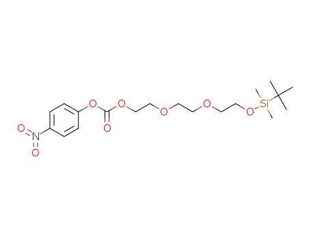 4-nitrophenyl (2,2,3,3-tetramethyl-4,7,10-trioxa-3-siladodecan-12-yl) carbonate