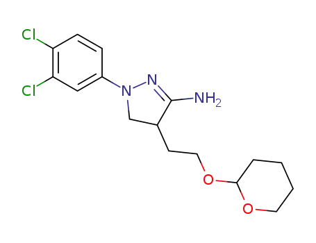 1-(3,4-dichlorophenyl)-4-[2-(tetrahydro-2H-pyran-2-yloxy)-ethyl]-4,5-dihydro-1H-pyrazol-3-amine