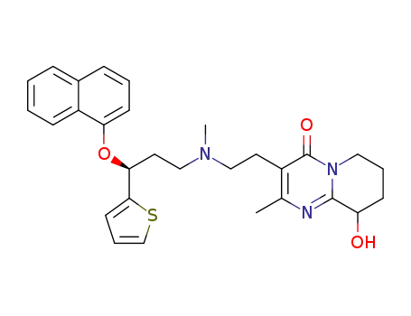 9-hydroxy-2-methyl-3-(2-(methyl((S)-3-(naphthalen-1-yloxy)-3-(thiophen-2-yl)propyl)amino)ethyl)-6,7,8,9-tetrahydropyrido[1,2-a]pyrimidin-4-one