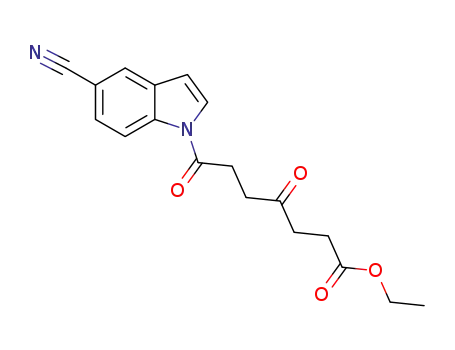 ethyl 7-(5-cyano-1H-indol-1-yl)-4,7-dioxoheptanoate