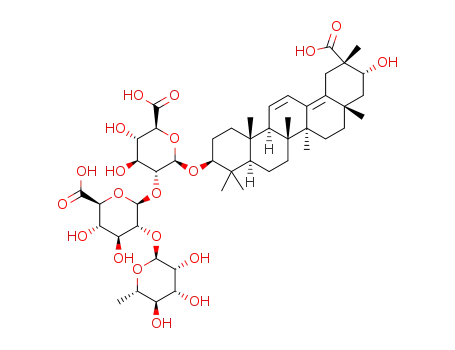 3-O-α-L-rhamnopyranosyl-(1→2)-β-D-glucuronopyranosyl-(1→2)-β-D-glucuronopyranosyl-macedonic acid
