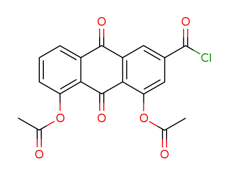 4,5-diacetoxy-9,10-dioxo-9,10-dihydro-anthracene-2-carbonyl chloride