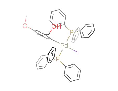 [(2-hydroxymethyl-4-methoxy-5-(methyl))phenyl]iodobis(triphenyl-phosphine)palladium