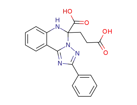 5-(2-carboxyethyl)-2-phenyl-5,6-dihydro-[1,2,4]triazolo[1,5-c]quinazoline-5-carboxylic acid