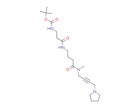 (2-{3-[Methyl-(4-pyrrolidin-1-yl-but-2-ynyl)-carbamoyl]-propylcarbamoyl}-ethyl)-carbamic acid tert-butyl ester