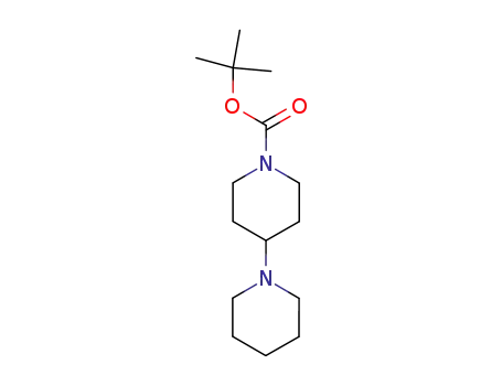Molecular Structure of 125541-12-0 ([1,4''-Bipiperidine]-1''-carboxylic acid 1,1-dimethylethylester)