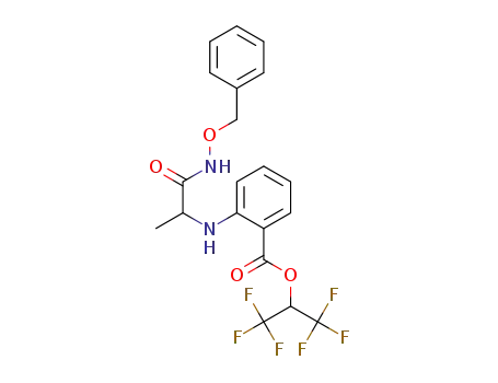 1,1,1,3,3,3-hexafluoropropan-2-yl 2-((1-((benzyloxy)amino)-1-oxopropan-2-yl)amino)benzoate
