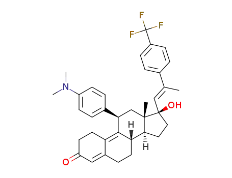 (8S,11R,13S,14S,17R)-11-(4-(dimethylamino)phenyl)-17-hydroxy-13-methyl-17-((E)-2-(4-(trifluoromethyl)phenyl)prop-1-en-1-yl)-1,2,6,7,8,11,12,13,14,15,16,17-dodecahydro-3H-cyclopenta[a]phenanthren-3-one