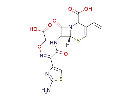 (6R,7R)-7-((Z)-2-(2-aminothiazol-4-yl)-2-((carboxymethoxy)imino)acetamido)-8-oxo-3-vinyl-5-thio-1-azabicyclo[4.2.0]oct-3-ene-2-carboxylic acid