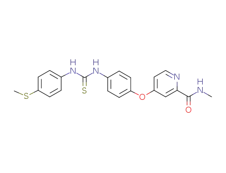 N-methyl-4-(4-(3-(4-(methylthio)phenyl)thioureido)phenoxy)picolinamide