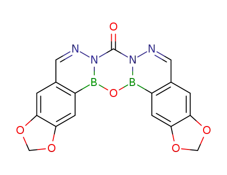 8H-[1,3]dioxolo[4”,5”:4’,5’]benzo[1’,2’:4,5][1,2,3]diazaborinino[3,2-b]-[1,3]dioxolo[4”,5”:4’,5’]benzo[1’,2’:4,5][1,2,3]diazaborinino[2,3-e][1,3,5,2,6]oxadiazadiborinin-8-one