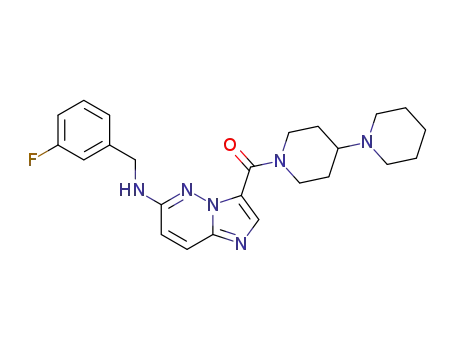[1,4'-bipiperidin]-1'-yl(6-((3-fluorobenzyl)amino)imidazo[1,2-b]pyridazin-3-yl)methanone