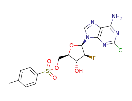 ((2R,3R,4S,5R)-5-(6-amino-2-chloro-9H-purin-9-yl)-4-fluoro-3-hydroxytetrahydrofuran-2-yl)methyl 4-methylbenzenesulfonate