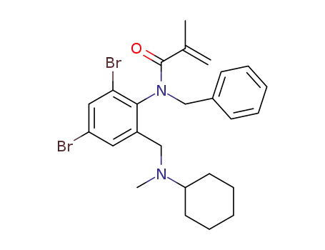 N-benzyl-N-(2,4-dibromo-6-((cyclohexyl(methyl)amino)methyl)phenyl)methacrylamide