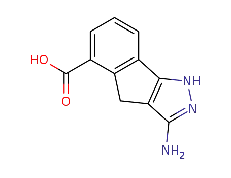 3-amino-1,4-dihydroindeno[1,2-c]pyrazole-5-carboxylic acid